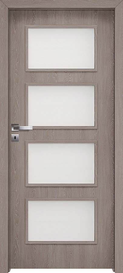 Interiérové dveře INVADO MERANO 5 - Eco-Fornir forte - dub šedý B476