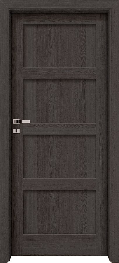 Posuvné interiérové dveře INVADO LARINA FIORI 1 - dýha Enduro 3D - antracit B637