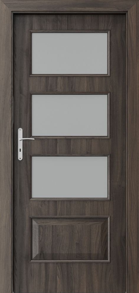 Interiérové dveře PORTA NOVA 5.4 - dýha Portasynchro 3D - dub tmavý