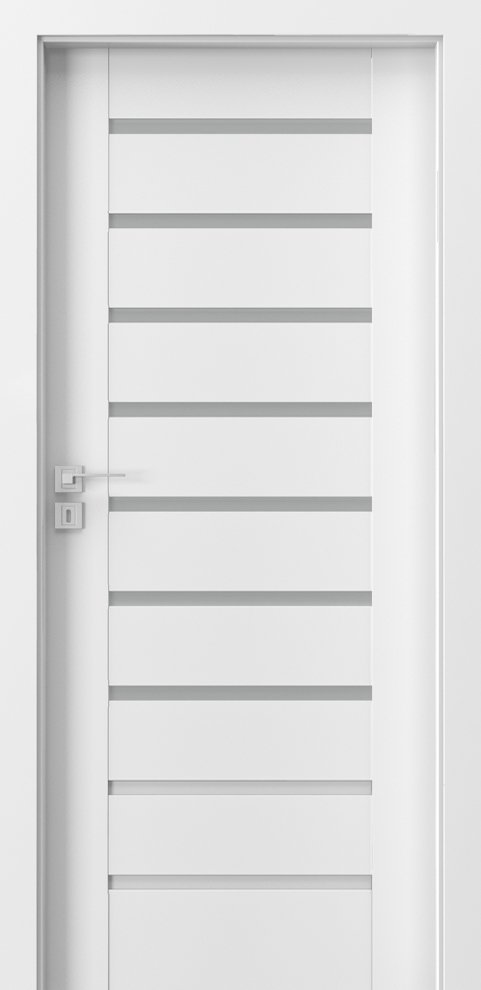 Posuvné interiérové dveře PORTA KONCEPT A.7 - dýha Portadecor - bílá