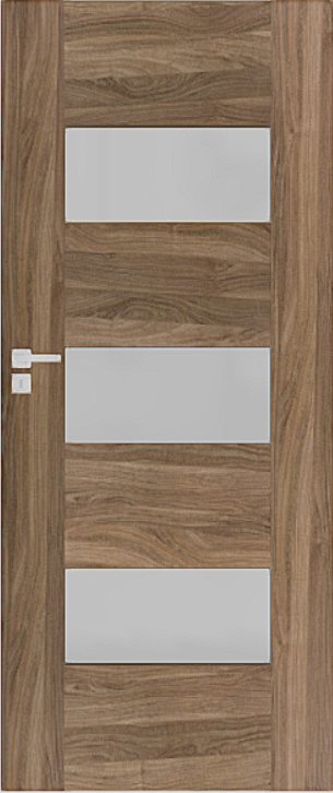 Interiérové dveře DRE SOLTE - model 3 - dekorativní dýha 3D - ořech americký