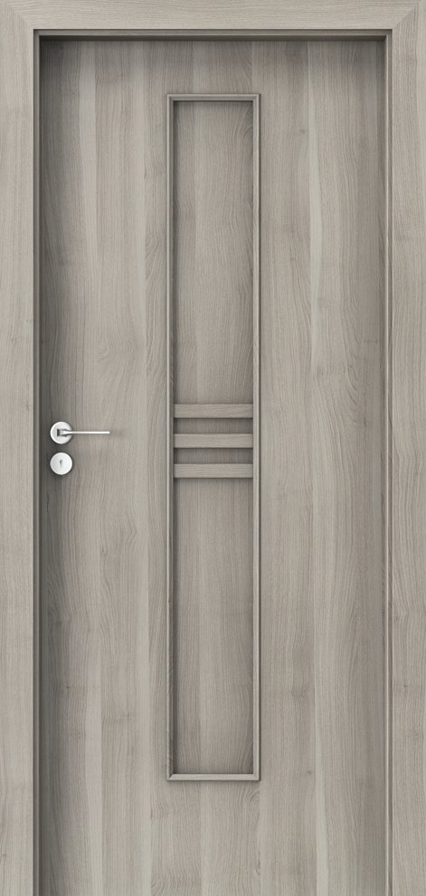 Interiérové dveře PORTA STYL 1 - plne - dýha Portasynchro 3D - akát stříbrný