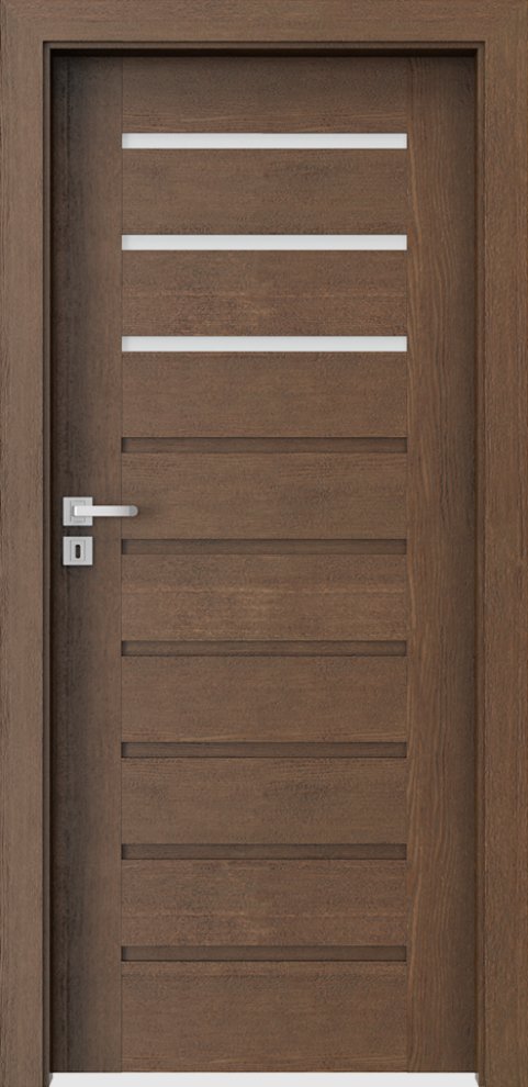 Interiérové dveře PORTA NATURA KONCEPT A.3 - přírodní dýha Satin - dub hnědý
