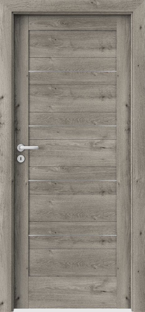 Interiérové dveře VERTE C - C0 intarzie - dýha Portaperfect 3D - dub Sibiřský