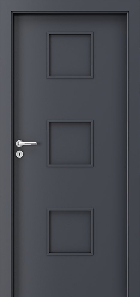 Interiérové dveře PORTA FIT C.0 - dýha CPL HQ 0,2 - antracit HPL-CPL