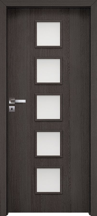 Interiérové dveře INVADO TORINO 6 - dýha Enduro 3D - antracit B637