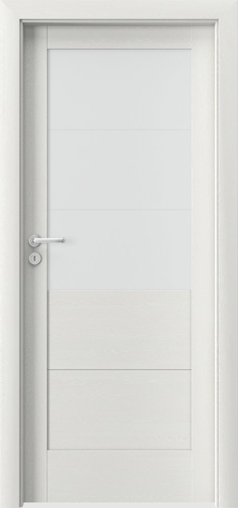 Posuvné interiérové dveře VERTE B - B3 - dýha Portasynchro 3D - wenge bílá