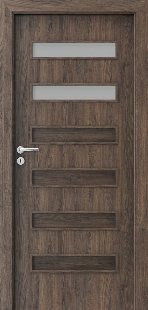 Interiérové dveře PORTA FIT F.2 - dýha Portasynchro 3D - dub šarlatový