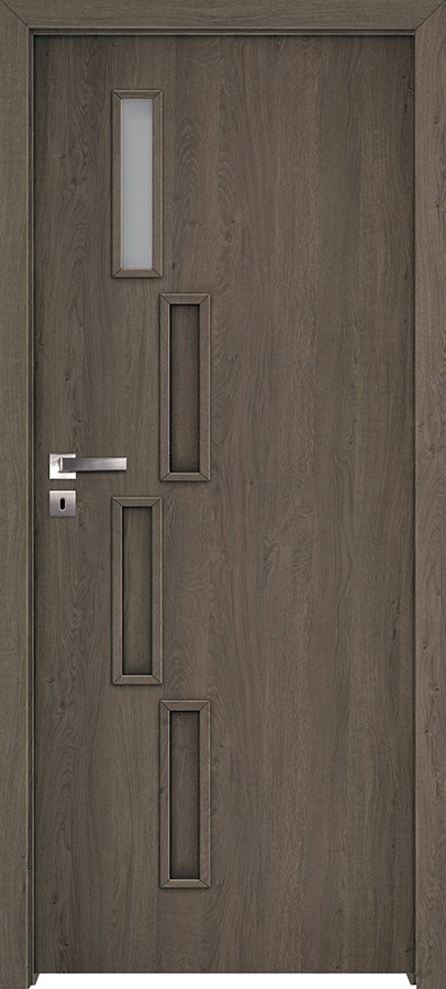 Posuvné interiérové dveře INVADO SAGITTARIUS 2 - dýha Enduro 3D - dub popelavý B598