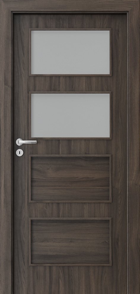 Interiérové dveře PORTA FIT H.2 - dýha Portasynchro 3D - dub tmavý
