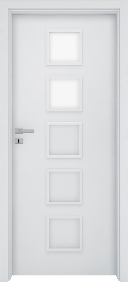 Interiérové dveře INVADO TORINO 3 - Eco-Fornir laminát CPL - bílá B490