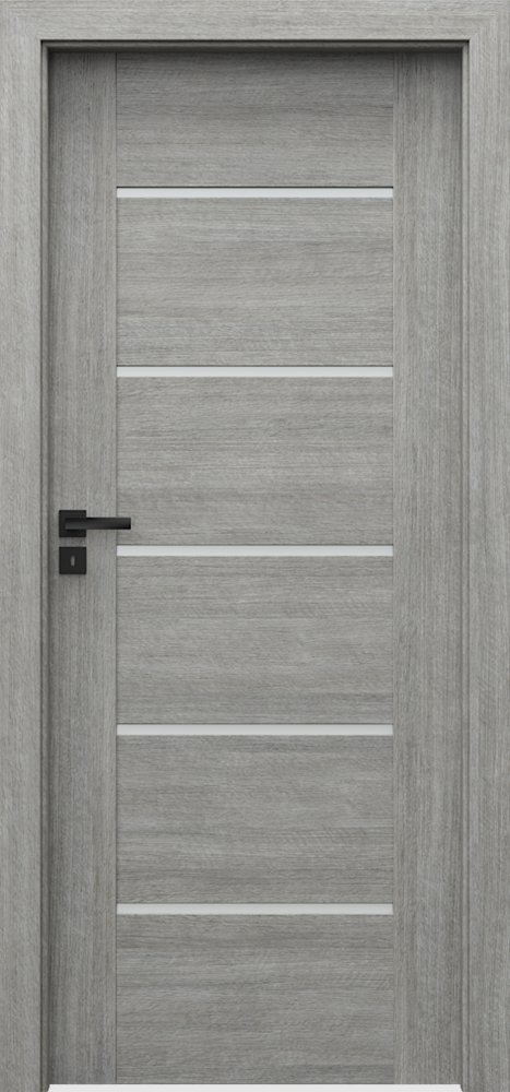 Posuvné interiérové dveře VERTE PREMIUM E - E5 - Portalamino - dub stříbřitý
