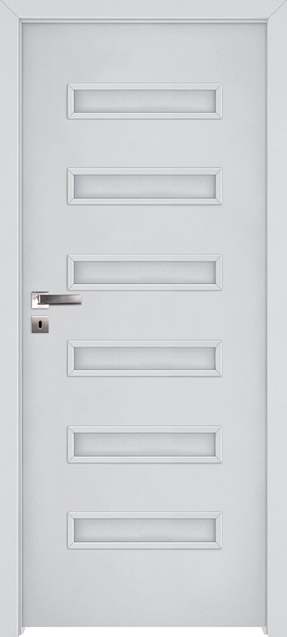 Interiérové dveře INVADO VIRGO 1 - Eco-Fornir laminát CPL - bílá B490