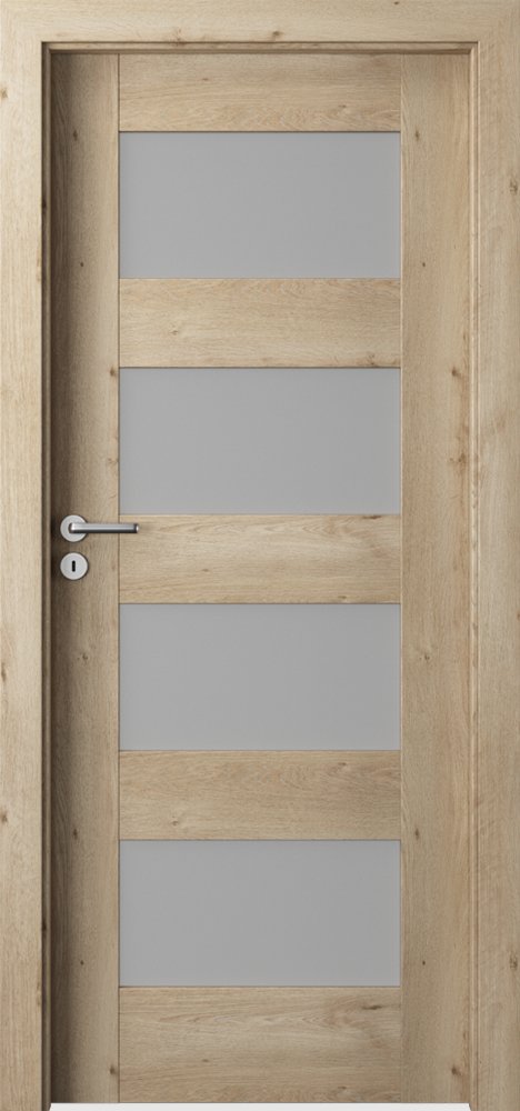 Posuvné interiérové dveře VERTE PREMIUM A - A4 - dýha Portaperfect 3D - dub klasický