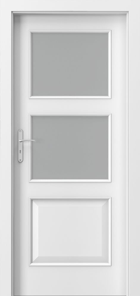 Posuvné interiérové dveře PORTA NOVA 4.3 - dýha Portadecor - bílá