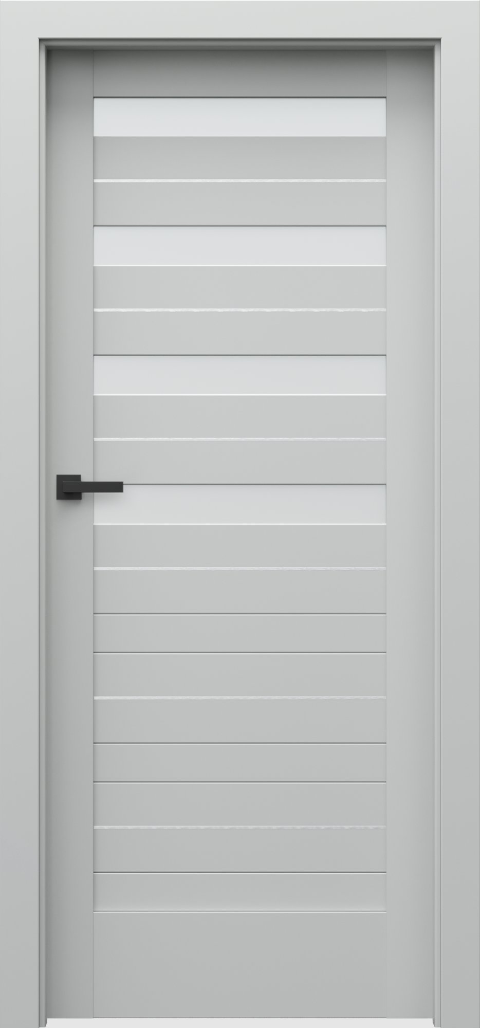 Posuvné interiérové dveře VERTE D - D4 - dýha Portadecor - šedá