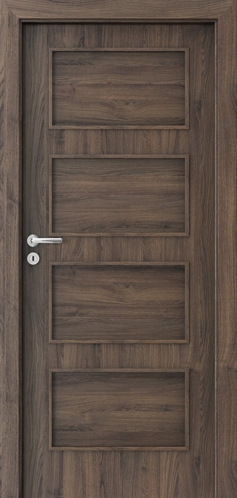 Interiérové dveře PORTA FIT H.0 - dýha Portasynchro 3D - dub šarlatový