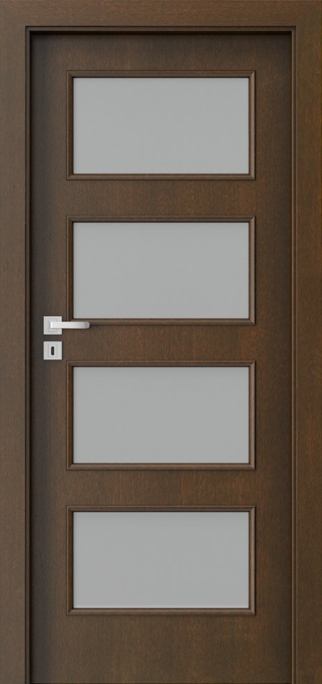 Interiérové dveře PORTA NATURA CLASSIC 5.5 - přírodní dýha Satin - mocca