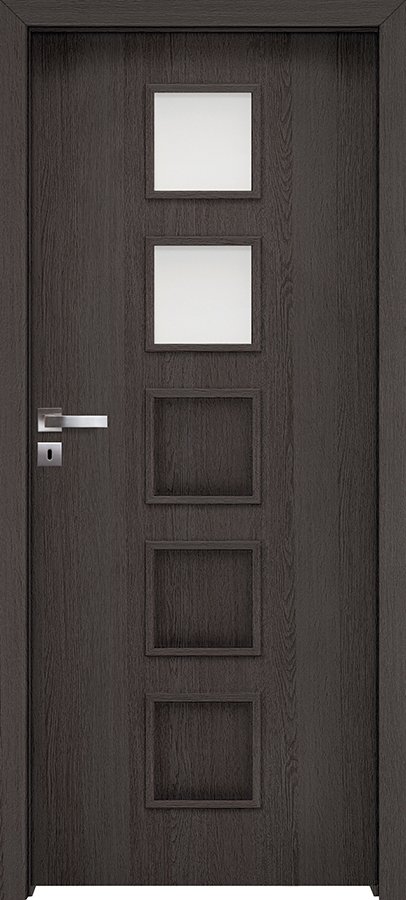 Interiérové dveře INVADO TORINO 3 - dýha Enduro 3D - antracit B637