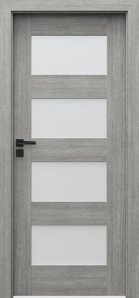Posuvné interiérové dveře VERTE PREMIUM A - A4 - Portalamino - dub stříbřitý