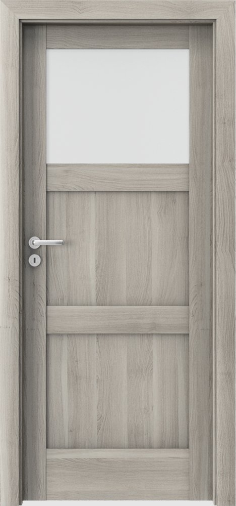 Posuvné interiérové dveře VERTE N - N1 - dýha Portasynchro 3D - akát stříbrný