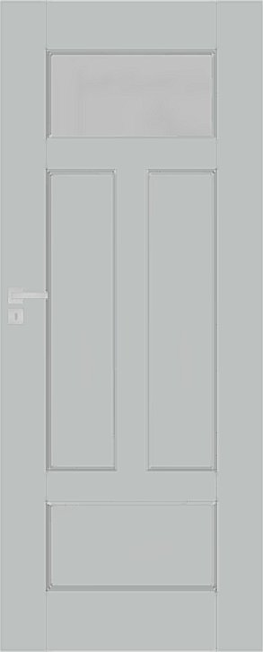 Interiérové dveře DRE NESTOR - model 4 - UV lak - šedá (RAL 7035)