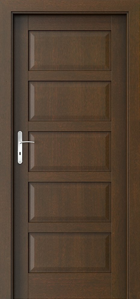 Interiérové dveře PORTA TOLEDO plné - přírodní dýha Satin - mocca