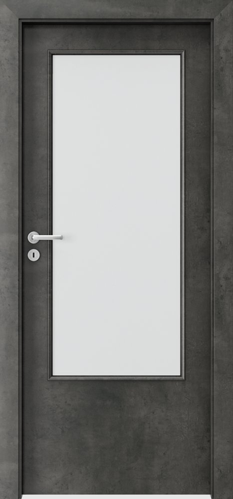 Posuvné interiérové dveře PORTA Laminát CPL 1.3 - dýha CPL HQ 0,7 - beton tmavý