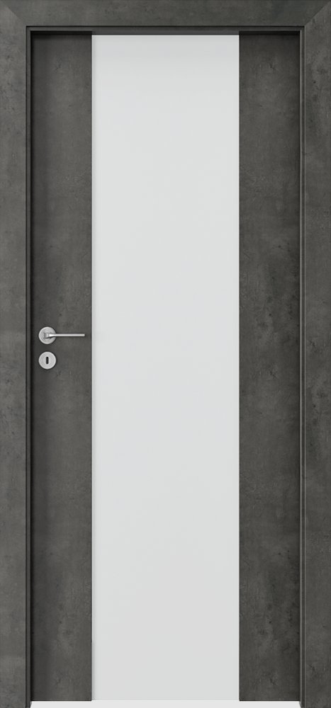 Interiérové dveře PORTA FOCUS 4.B - dýha CPL HQ 0,2 - beton tmavý