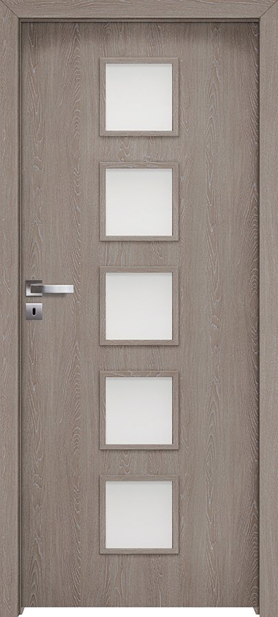 Interiérové dveře INVADO TORINO 6 - Eco-Fornir forte - dub šedý B476