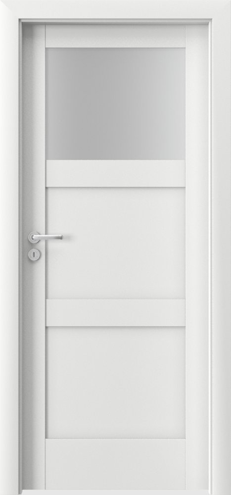 Posuvné interiérové dveře VERTE N - N1 - dýha Portadecor - bílá