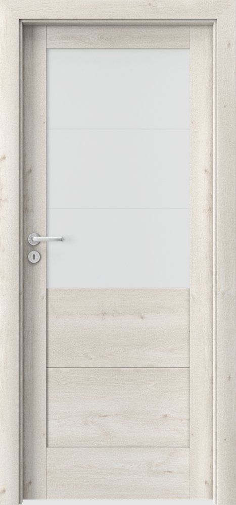 Posuvné interiérové dveře VERTE B - B3 - dýha Portaperfect 3D - dub Skandinávský