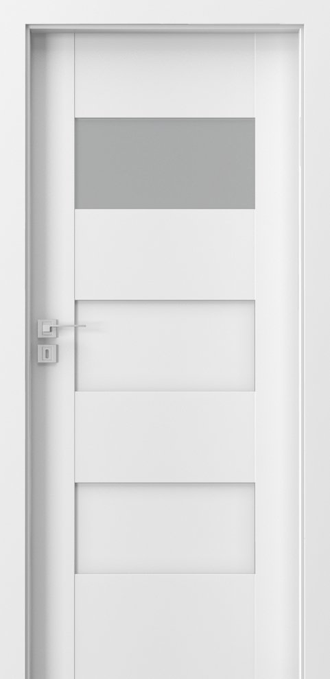 Interiérové dveře PORTA KONCEPT K.1 - dýha Portadecor - bílá