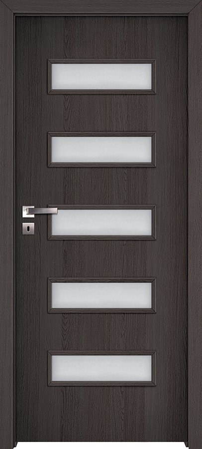 Interiérové dveře INVADO GEMINI 1 - dýha Enduro 3D - antracit B637