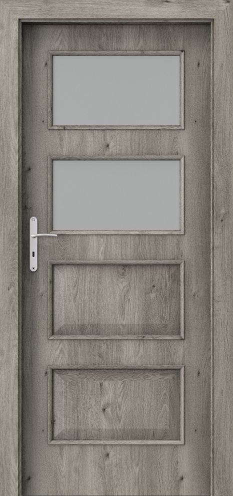 Posuvné interiérové dveře PORTA NOVA 5.3 - dýha Portaperfect 3D - dub Sibiřský