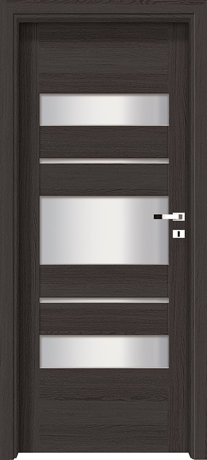 Interiérové dveře INVADO PASARO 4 - dýha Enduro 3D - antracit B637