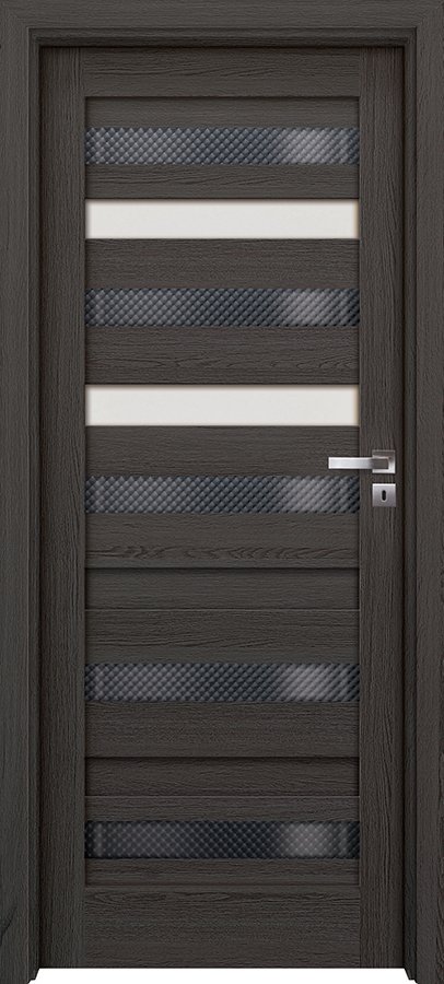 Posuvné interiérové dveře INVADO DESTINO UNICO 3 - dýha Enduro 3D - antracit B637