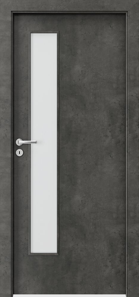 Interiérové dveře PORTA FIT I.1 - dýha CPL HQ 0,2 - beton tmavý
