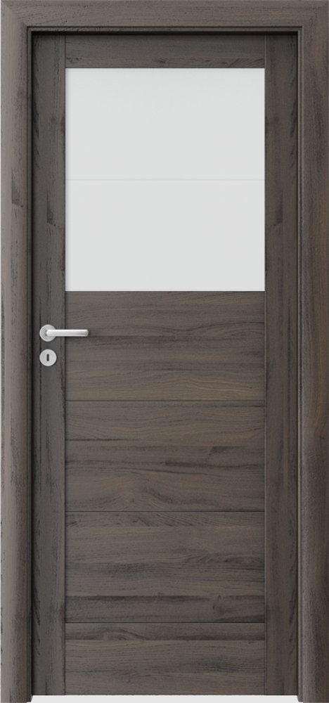 Interiérové dveře VERTE B - B2 - dýha Portasynchro 3D - dub tmavý 