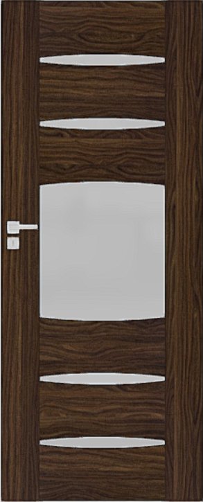 Interiérové dveře DRE ENA - model 3 - dekorativní dýha 3D - eben (do vyprodání)