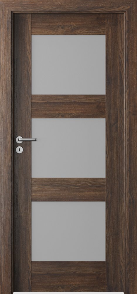 Interiérové dveře VERTE PREMIUM B - B3 - dýha Portasynchro 3D - dub šarlatový