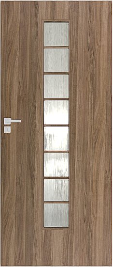 Interiérové dveře DRE STANDARD 40s - dekorativní dýha 3D - ořech americký
