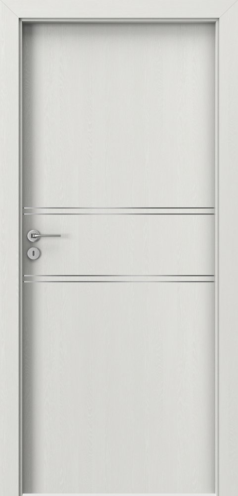 Posuvné interiérové dveře PORTA LINE C.1 - dýha Portasynchro 3D - wenge bílá