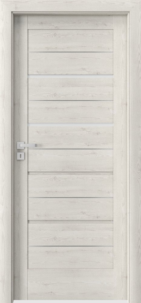 Posuvné interiérové dveře VERTE G - G2 intarzie - dýha Portasynchro 3D - borovice norská