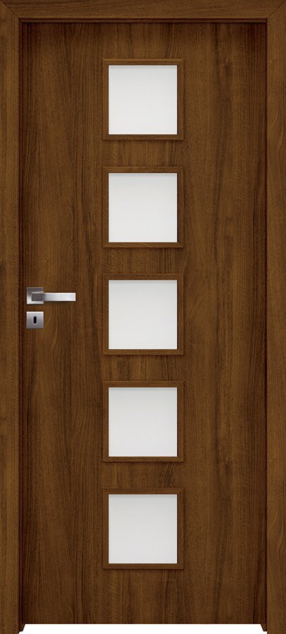 Interiérové dveře INVADO TORINO 6 - dýha Enduro 3D - ořech klasický B597