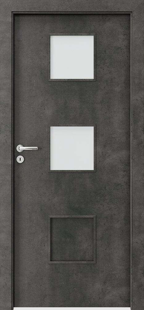 Interiérové dveře PORTA FIT C.2 - dýha CPL HQ 0,2 - beton tmavý