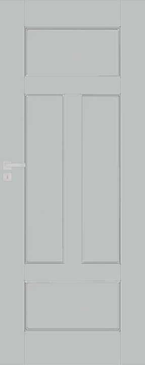 Interiérové dveře DRE NESTOR - model 3 - UV lak - šedá (RAL 7035)