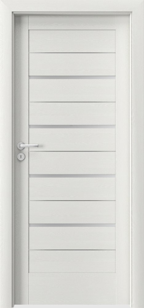 Posuvné interiérové dveře VERTE G - G4 intarzie - dýha Portasynchro 3D - wenge bílá