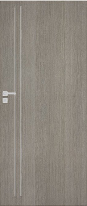 Interiérové dveře DRE GALERIA ALU 50 - laminát CPL - dub šedý