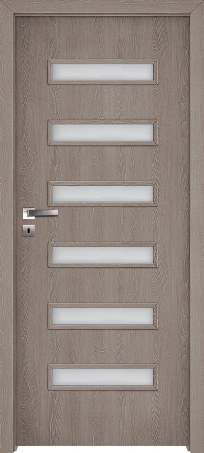 Interiérové dveře INVADO VIRGO 1 - Eco-Fornir forte - dub šedý B476